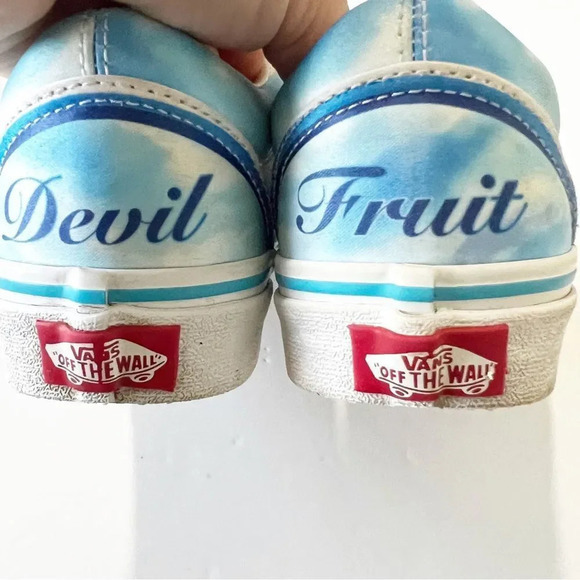 Vans X ONE PIECE Colab Devil Fruit Printed Canvas Classics Womens Size 5 Men 3.5 - Picture 11 of 16